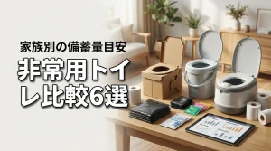 購入直前の非常用・防災トイレを比較して選ぶおすすめ6選｜家族別の備蓄量も解説
