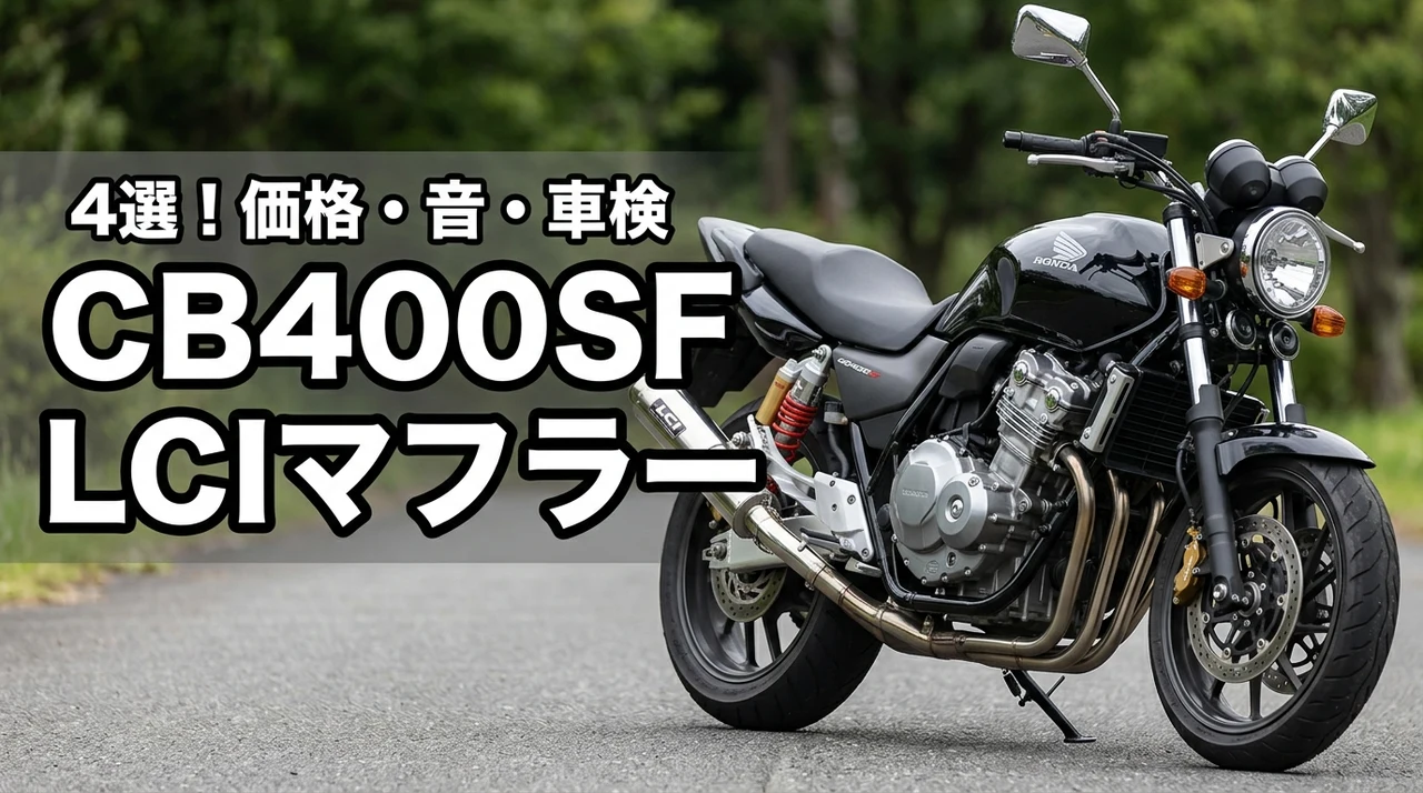 cb400sf向けlciマフラー4選!価格・音・車検対応を比較して選ぶ