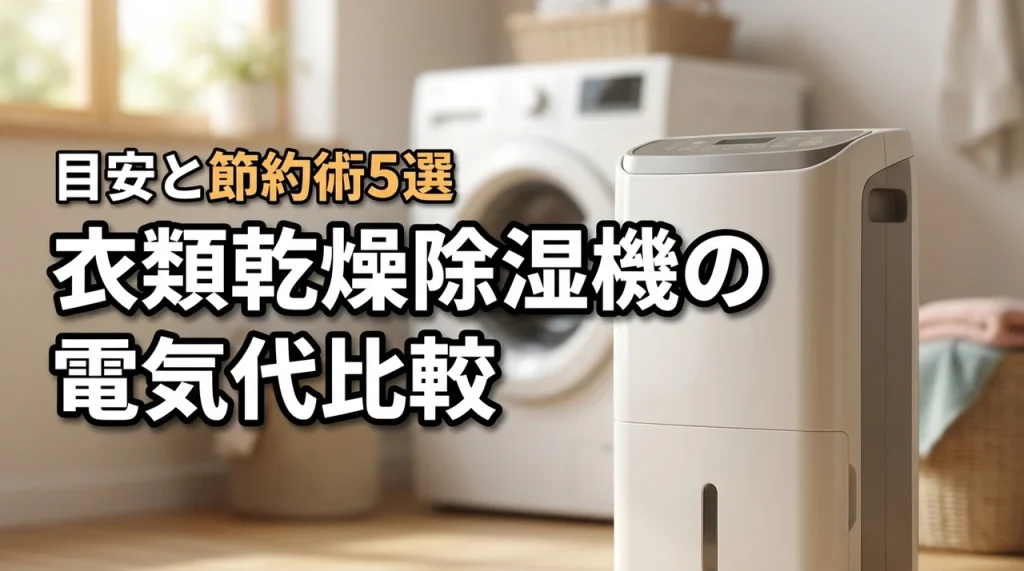 衣類乾燥除湿機の電気代を方式別に比較！1回あたりの目安と節約術5選