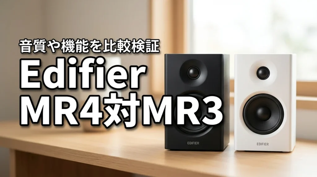 edifier mr4とmr3の比較｜5項目で音質・機能・価格を検証
