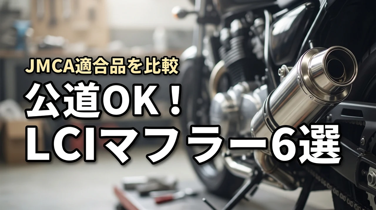 lciマフラーのjmca適合を確認!公道走行できるおすすめ6選を比較